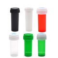 20 Dram Push Down Turn Vial Container Acrylic Plastic Storage Stash Jar Pill Bottle Case Tobacco Box with safety lock